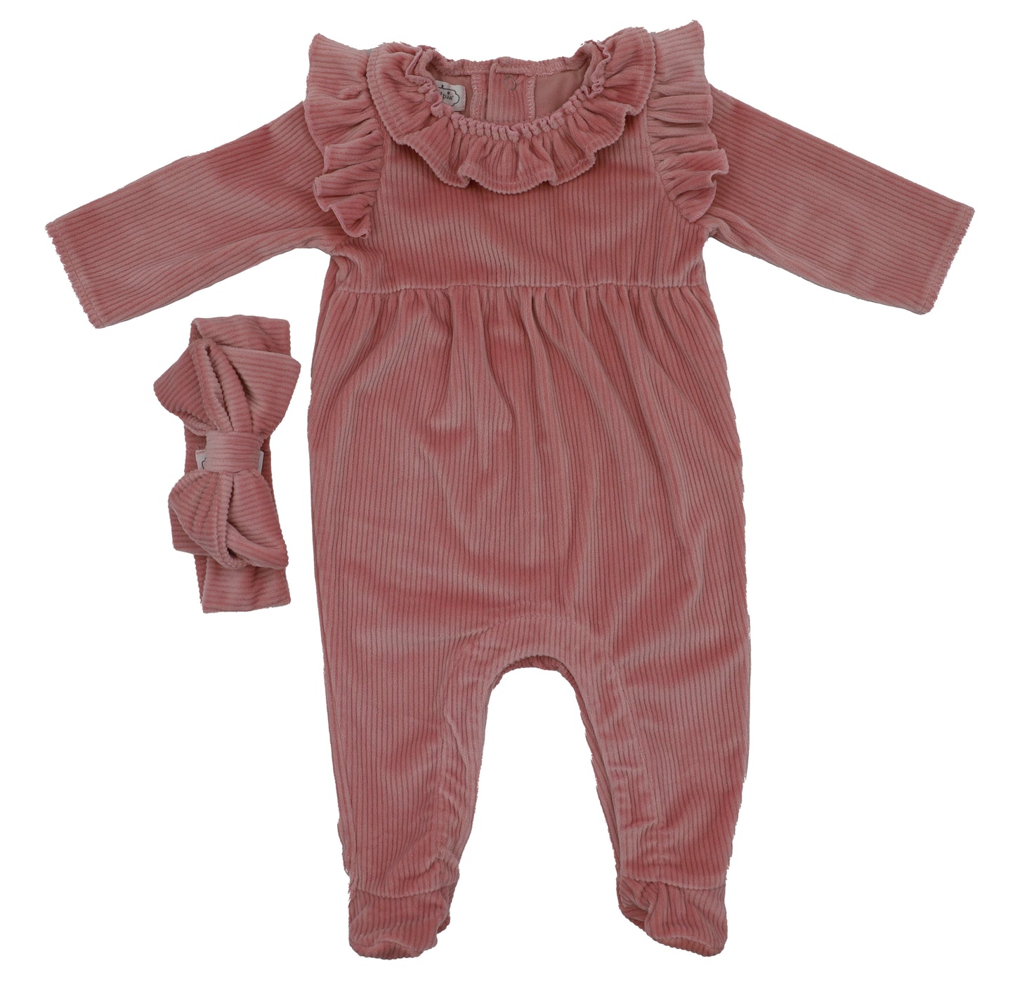 Velour Baby Sleeper Set