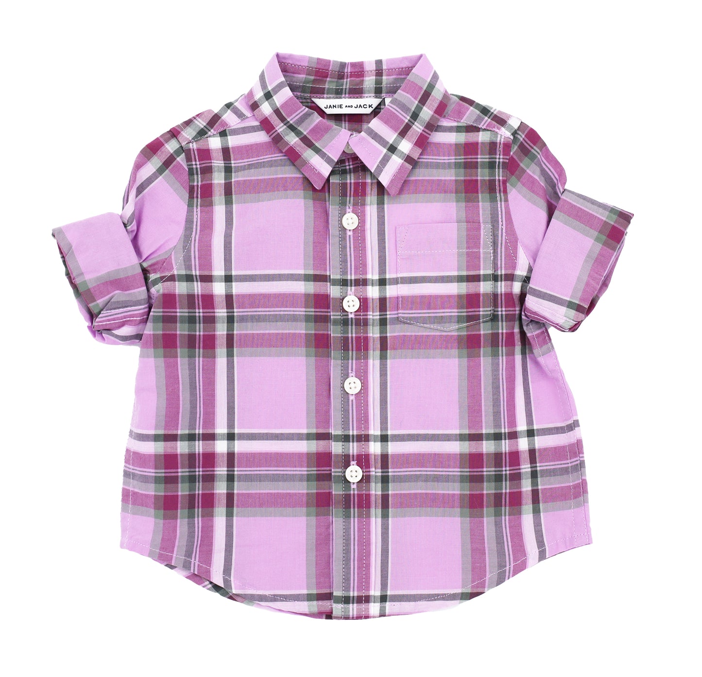 Plaid Poplin Shirt